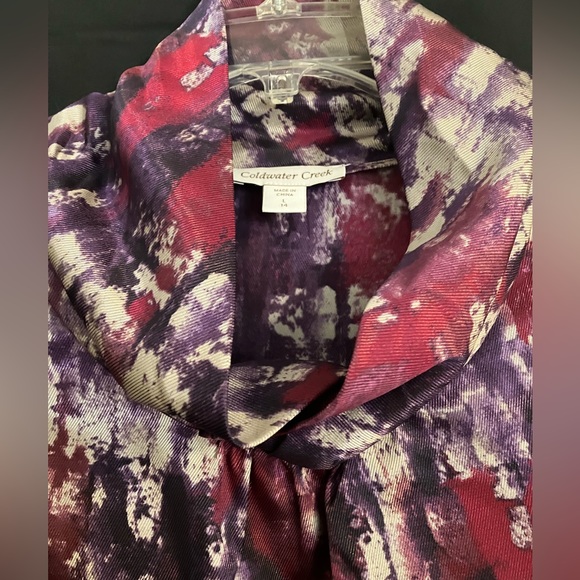 Coldwater Creek sleeveless cowl neck collar shell. - Picture 3 of 5